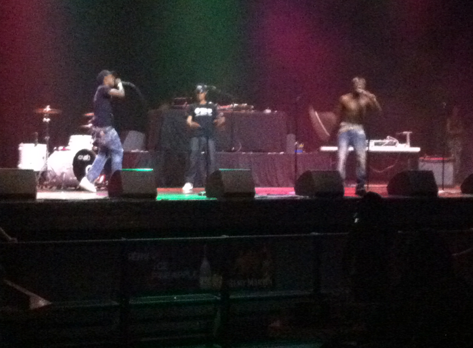 Slaughta Performing on Stage at Bone Thugs and Harmony Concert