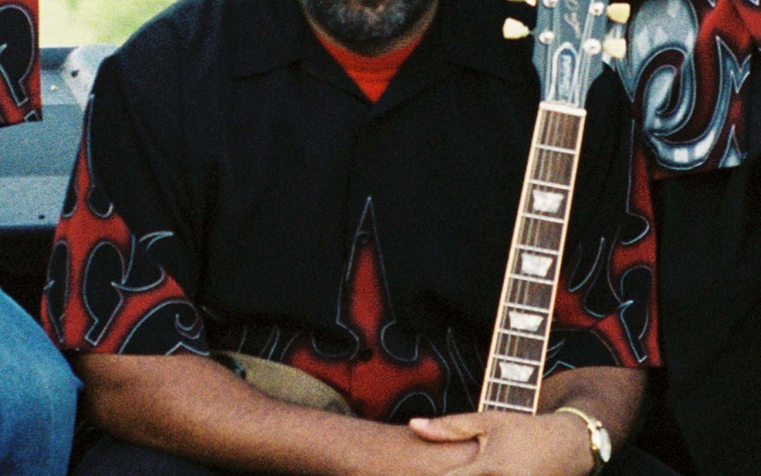 Nick Brown with his Guitar